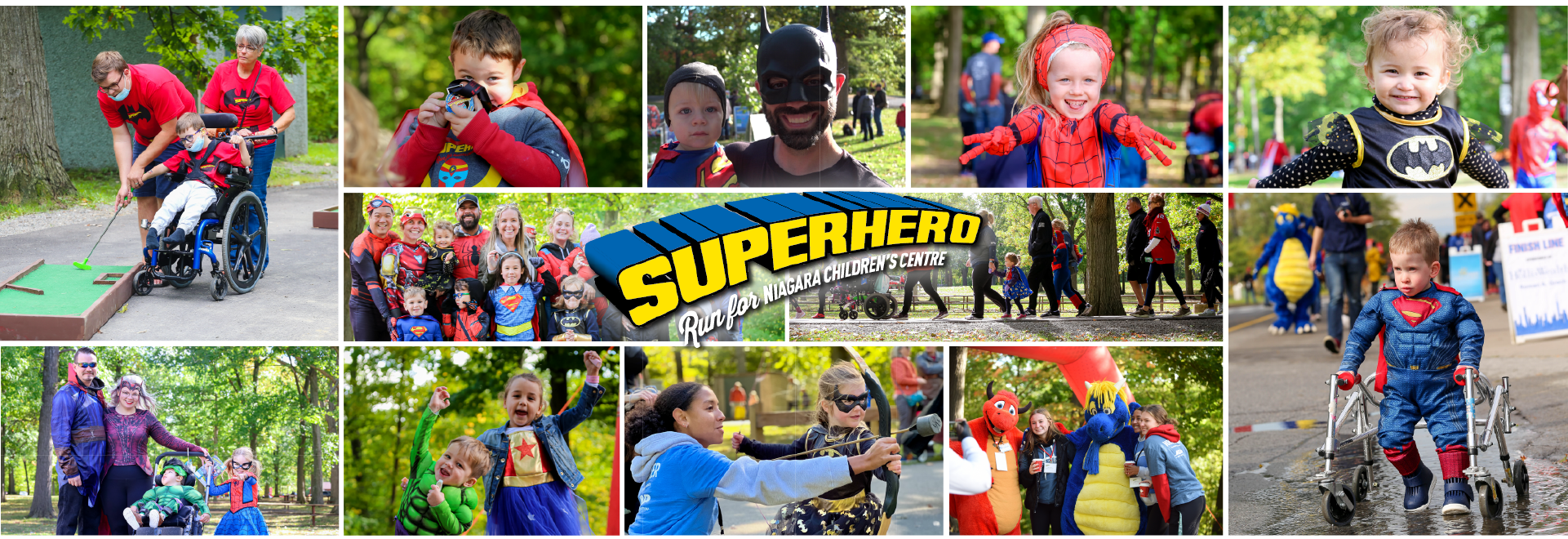 Participants at the Superhero Run